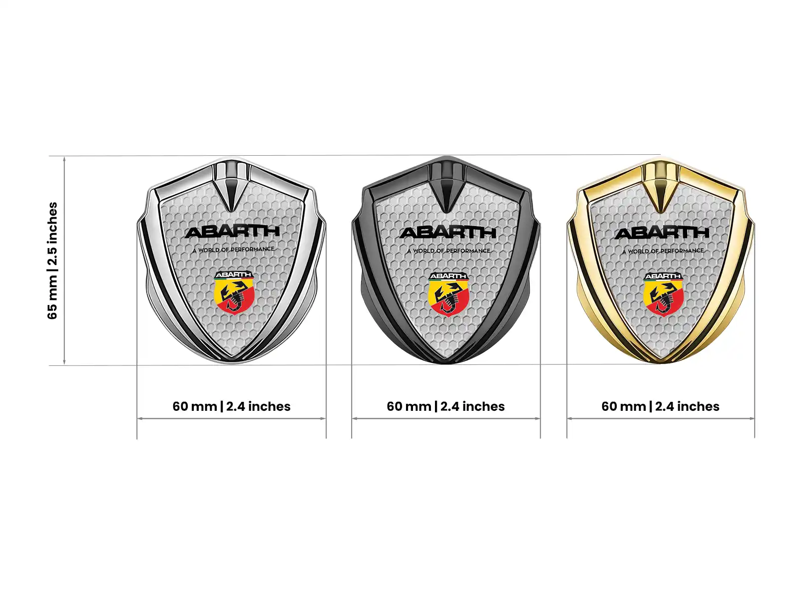 Fiat Abarth Emblem Silikon Abzeichen Limitierter Stil Schicker Look